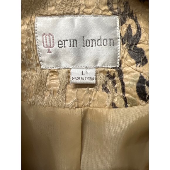 Erin London Faux Leather Snake Print Jacket Coat - Picture 7 of 10